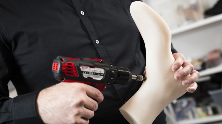 Drilling 3d printed lasts