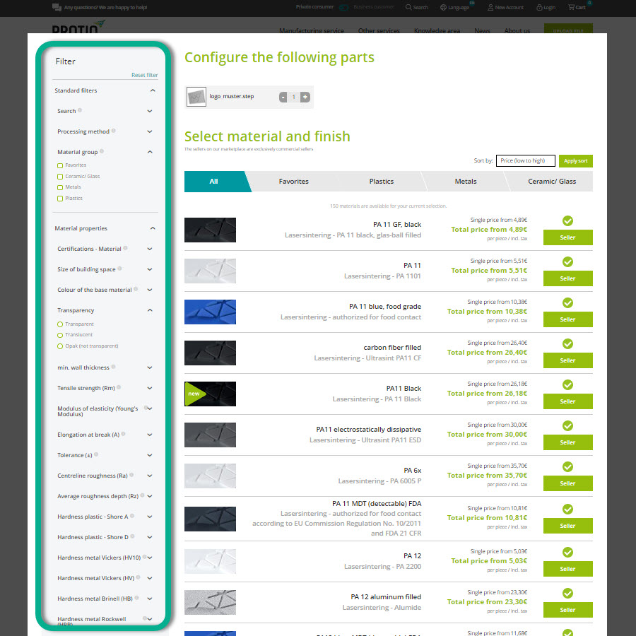  Guida per orientarsi nella giungla dei materiali