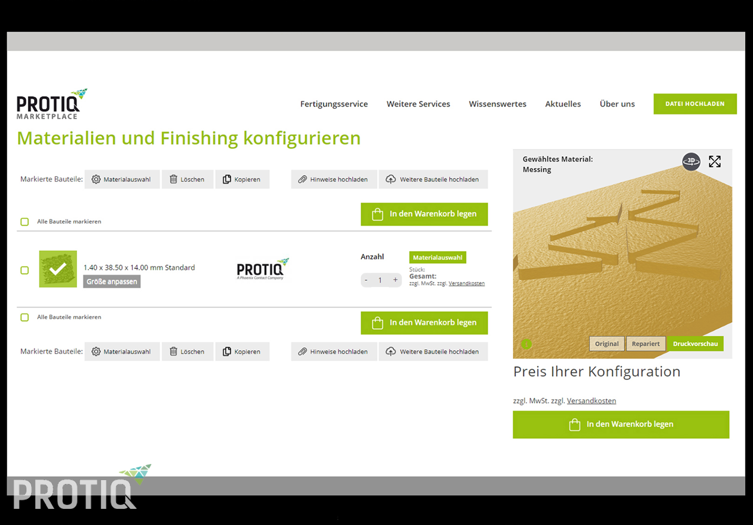 PROTIQ Marketplace revolutionizes the ordering process for industrial parts with visualization